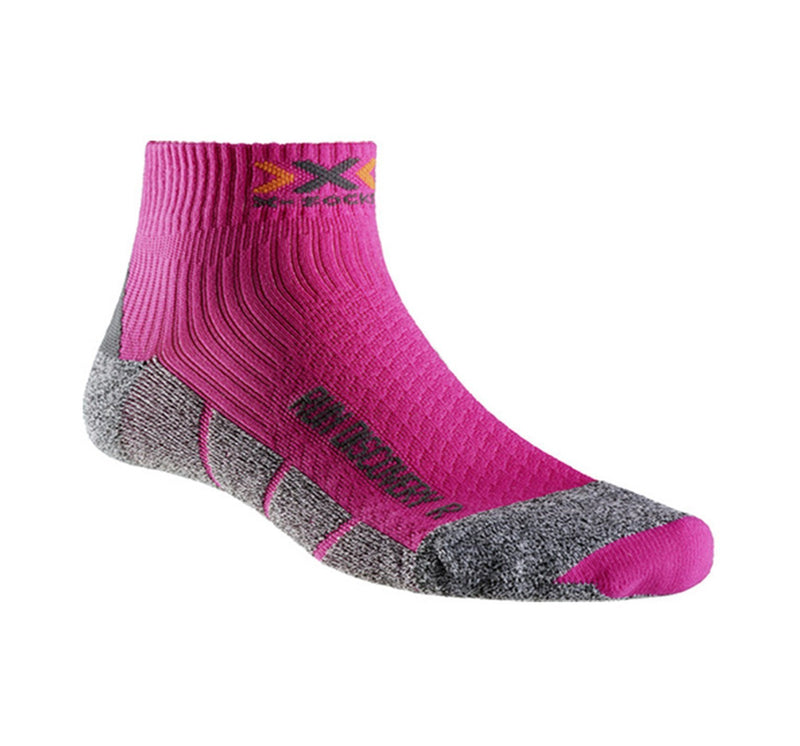 [Australia] - X-SOCKS Women's Run Discovery Lady New Socks Size 37/38 Fuchsia/Grey Moulinè 