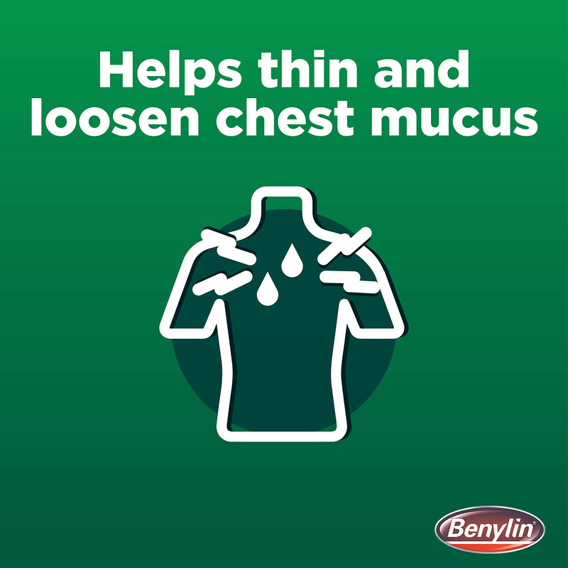 [Australia] - Benylin Mucus Cough Max, Honey and Lemon Flavour, Reduce Cough Intensity from Day 1, Cough Medicine for Adults, 100 mg/5 ml Syrup, 150 ml 150 ml (Pack of 1) 