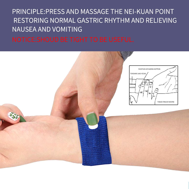 [Australia] - 10PCS Kids Travel Sickness Bands, Motion Sickness Relief Morning Sickness Anti Nausea Acupressure Wristband for Car Sea Flying Tri10p 