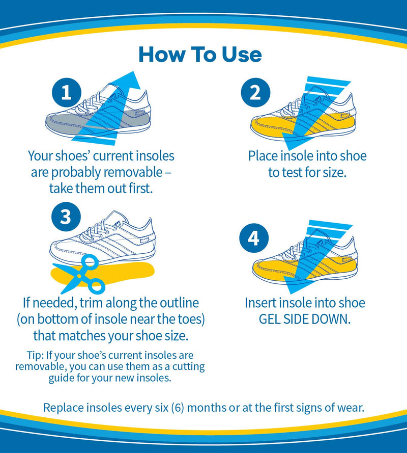 [Australia] - Dr. Scholl's Work Massaging Gel Advanced Insoles for Men Shoe Inserts 1 Pair (Pack of 2) 