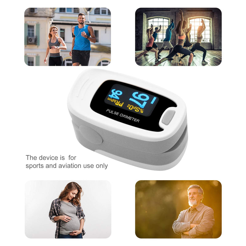 [Australia] - CONTEC MED CMS50NA Pulse Oximeter, Blood Oxygen Saturation Monitor … (Gray) 