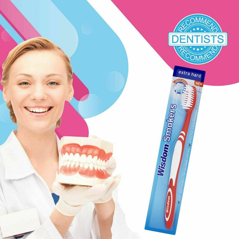 [Australia] - 3x Wisdom Smokers Extra Hard Brush TOOTHB Obviously Addis) by Rush (Previ Wisdom 