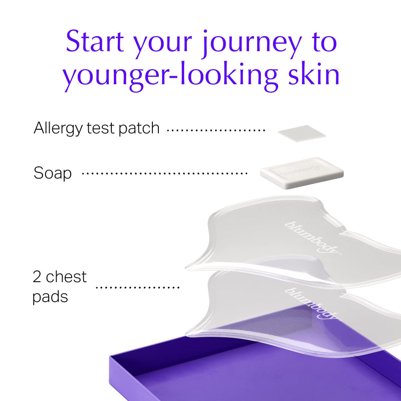 [Australia] - Chest Wrinkle Pads - Anti-Ageing Advanced Skin Firming Tightening & Moisturizing Treatment - Skin Safe Silicone Patches - Reusable Overnight Lift for Crepe Erase - Neck & Décolleté (1-mo Supply) 2 Chest Pads | Best Seller for Chest Wrinkle Pads 