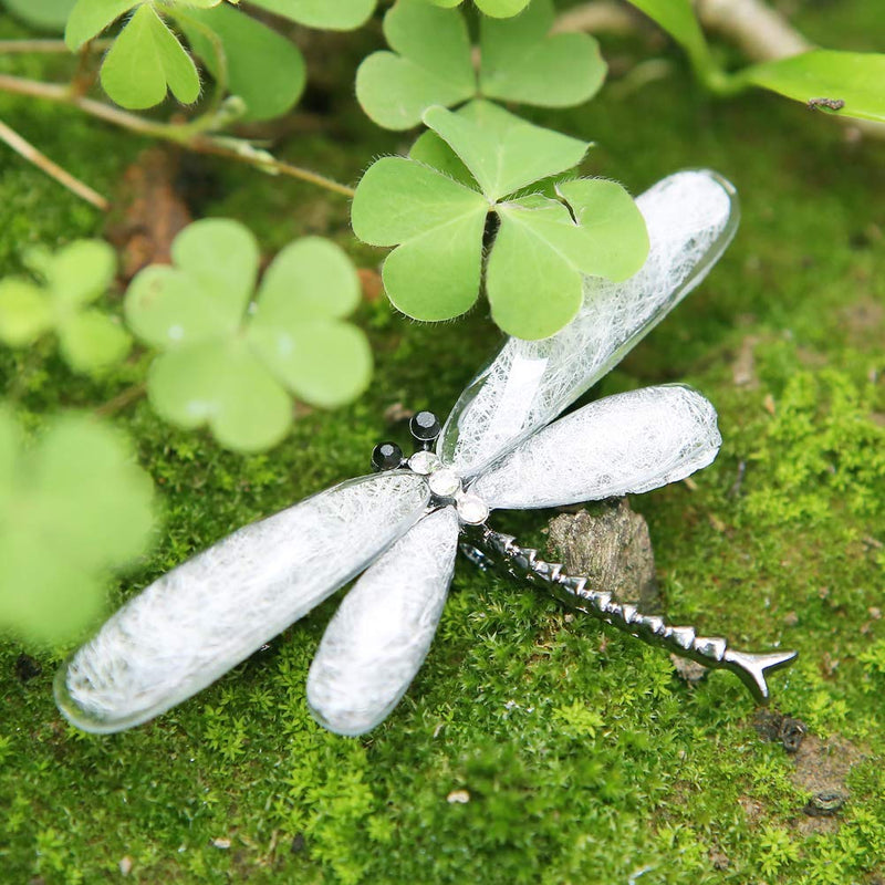 [Australia] - Set of 5 Multicolor Dragonfly Brooch Pin, Alloy Flying Insect Crystal Rhinestones Brooches Set for Mother's Day/Birthday 