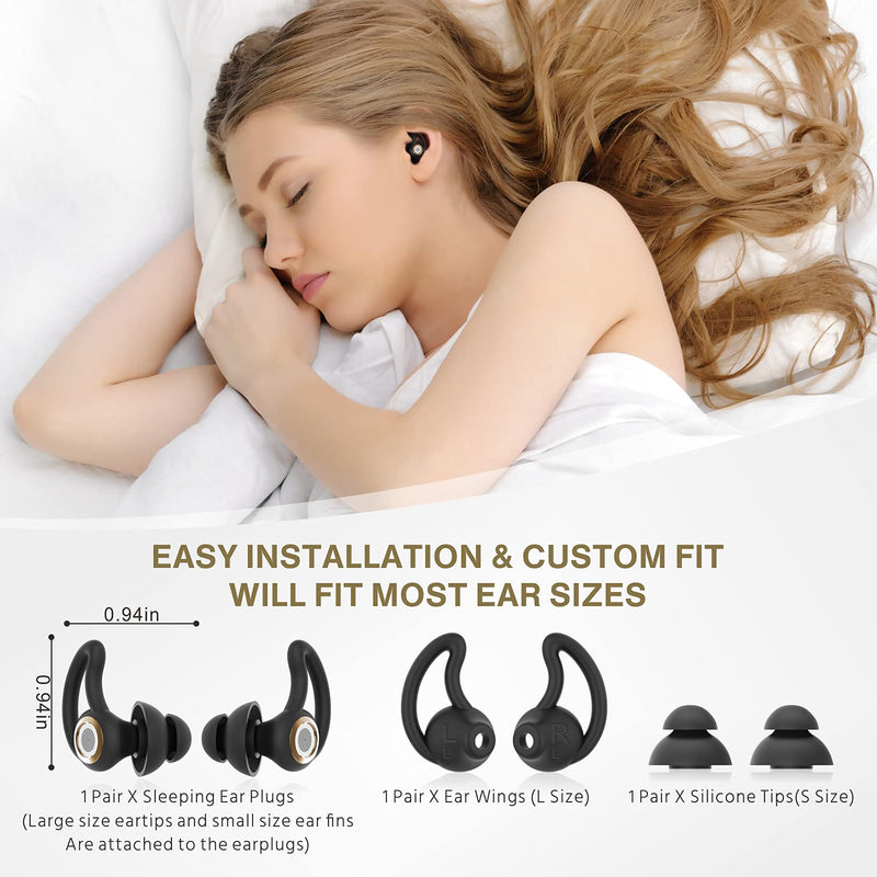 [Australia] - Ear Plugs for Sleeping, Hearprotek 30dB Noise Reduction Sound Blocking Earplugs with Silicone eartips, Soft Sleep Earplugs for Sleeping, Snoring, Travel, Studying, Work (Bronze) Bronze 