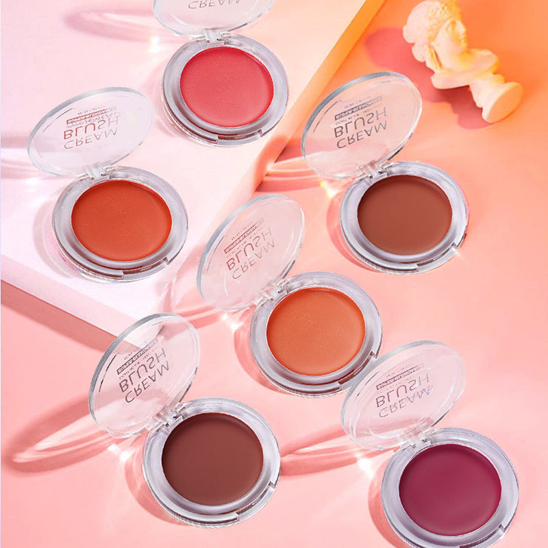 [Australia] - PHOERA Face Cheek Blush Cream Anglicolor Perfect Makeup Cream Blush Cheekcolor, Long-Wear, Matte, Bold, Lightweight, Blends Easily, Contours Cheeks (102#Peach) 102#Peach 