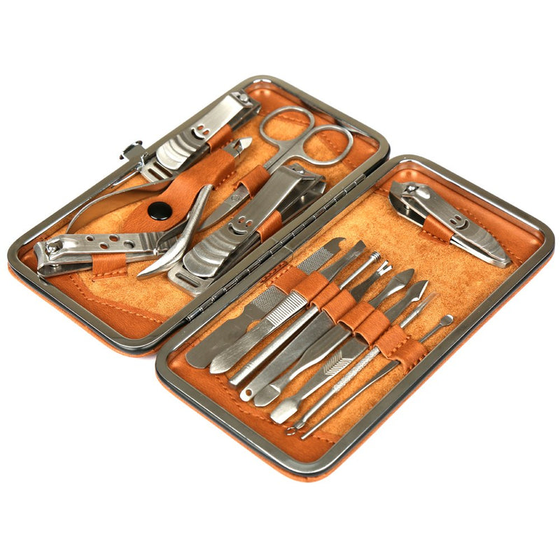 [Australia] - H&S Nail Clippers Manicure Set Grooming Kit for Thick Nails Cuticle Remover Toe Nail Toenail Care Cutter Pedicure Travel Tool Kit Set Men Women 
