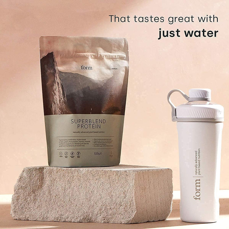 [Australia] - Form Superblend Protein - Vegan Protein Powder with Superfoods, Vitamins and Minerals (Chocolate Salted Caramel) Chocolate Salted Caramel 520 g (Pack of 1) 