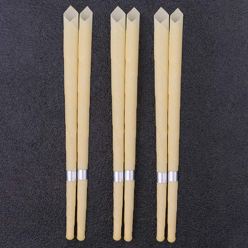 [Australia] - 16Pcs Ear Cones Wax Remover Ear Wax Candles Organic Non-Toxic Earwax Candles Hollow Ear Candling Candles with Protective Discs Ear Candles 
