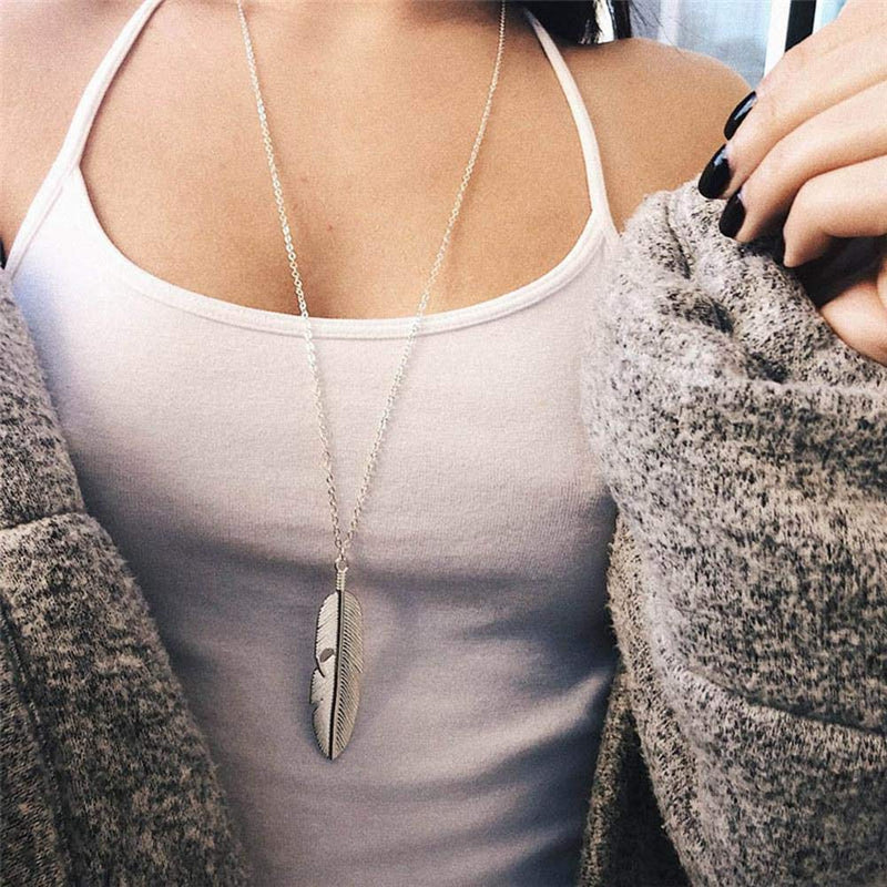 [Australia] - Long Necklace Set for Women Layered Bar Necklace Triangle Y Tassel Pendant Necklace set 4 