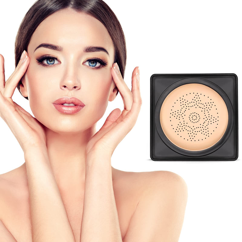 [Australia] - Boobeen - Foundation Mushroom Head Air Cushion - Base Makeup CC Cream Moisturizing Natural Concealer Lasting Nude Makeup - Brightening Pigment BB Cream Foundation Even Skin Tone Natural skin tone 