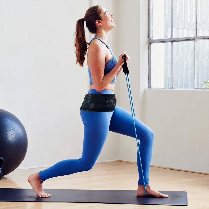 [Australia] - Vriksasana Sacroiliac Hip Belt for Women and Men That Alleviates Sciatic, Pelvic, Lower Back, Leg and Sacral Nerve Pain Caused by Si Joint Dysfunction| Trochanter Brace (Regular, Black) Regular (Hip Size 32"- 45") 