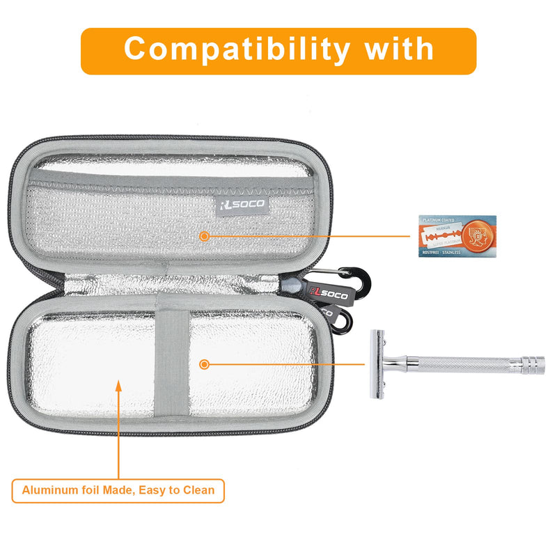 [Australia] - RLSOCO Carrying Case for Merkur Futur & 23C/33C/34C/37C/38C Razor Compatible with MERKUR DOVO Razor 