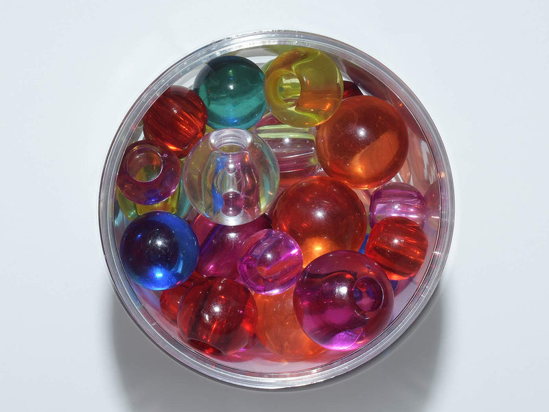 [Australia] - Beautiful Large Translucent Acrylic Beads - for Crafts or Hand Therapy 