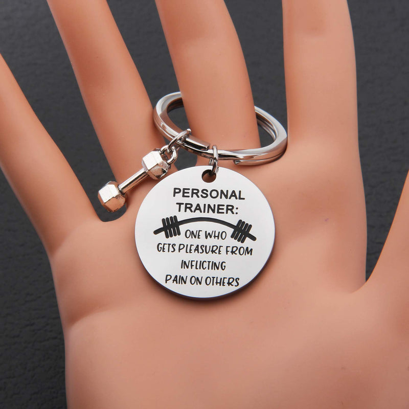 [Australia] - Lywjyb Birdgot Personal Trainer Gift Fitness Gift Gym Gift Workout Gift One Who Get Pleasure from Inflicting Pain on Others Funny Trainer Keychain 