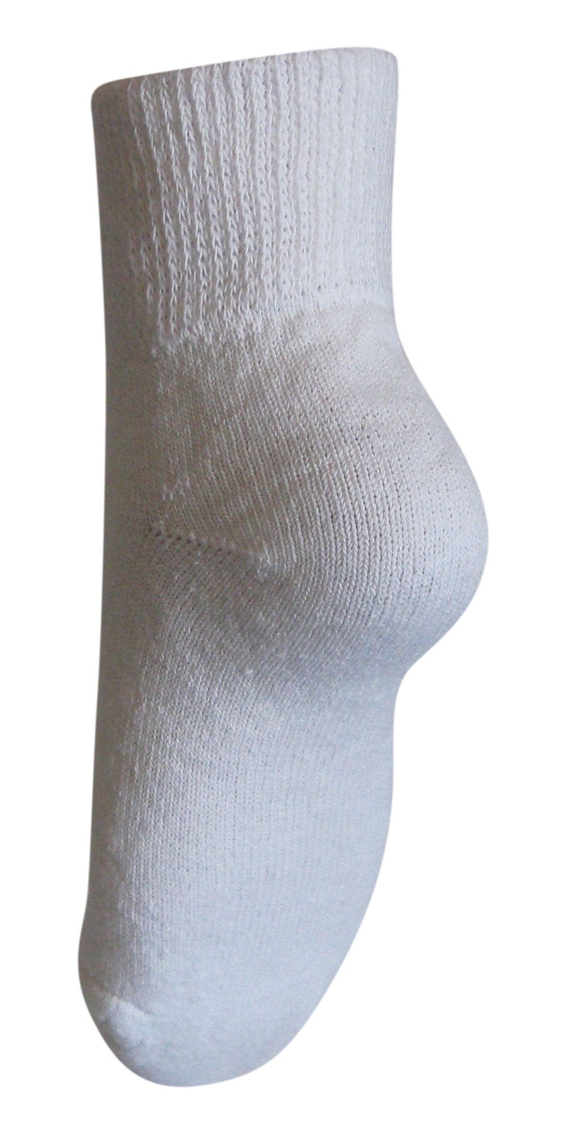 [Australia] - Diabetic Mens Ankle Socks (3 Pack), 10-13, White, Made in The USA (10-13) 
