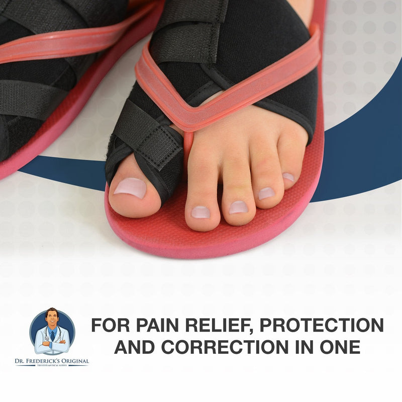 [Australia] - Dr. Frederick's Original Nighttime Bunion Splints - 2 Double-Stitched Velcro Bunion Correctors - Bunion Relief for Bedtime - for Men & Women 