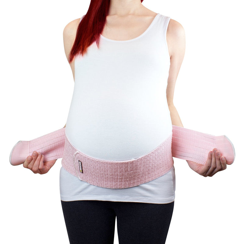[Australia] - Bracoo Maternity Belt - Adjustable Belly Band for Pregnancy - Relieve Tired Muscles, Support for Prenatal and Postpartum Comfort, MS61, Pink, One Size One Size (Pack of 1) 