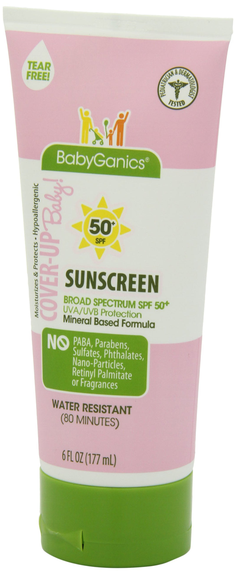 [Australia] - Babyganics Sunscreen Lotion 50 SPF, 6oz, Packaging May Vary 2 