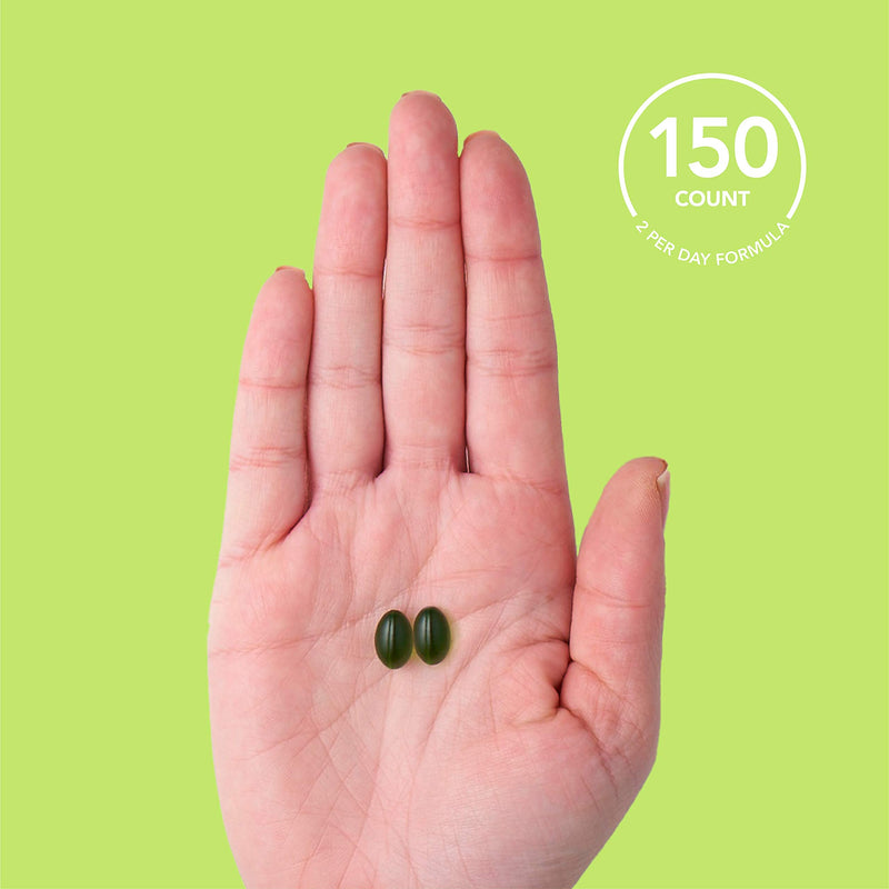 [Australia] - Odorless Garlic Oil Pills (1000mg) with Parsley & Chlorophyll | Non-GMO Verified, Vegan Certified & Gluten Free (150 PlantGels) 