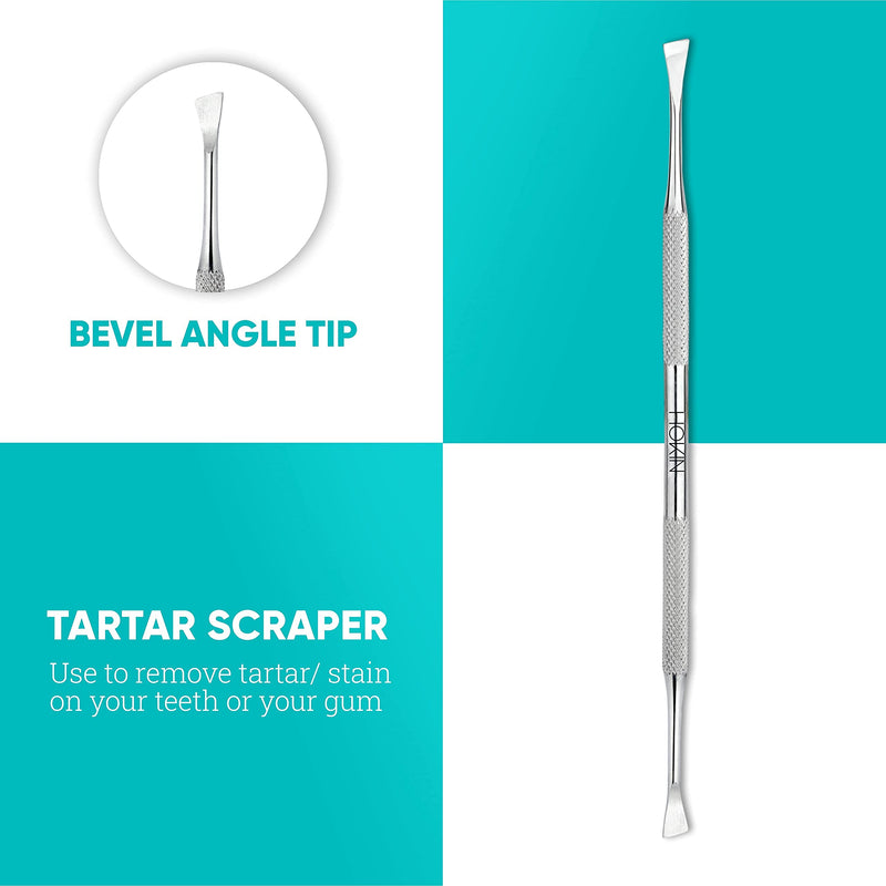 [Australia] - HOKIN Plaque Remover Teeth Cleaning Tool 4 Pcs Dental Care Kit Tooth Filling Repair Set Stainless Steel Dental Tools for Men Women Kids and Pet Care 