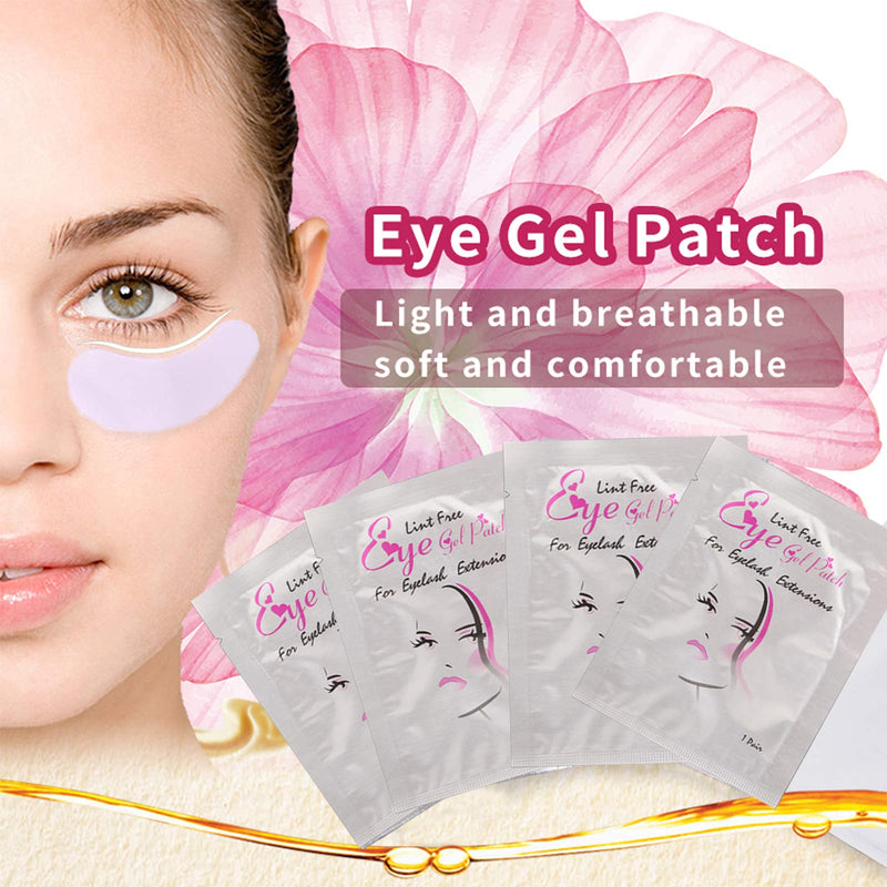 [Australia] - Under Eye Gel Pads, Jiasoval 50 Pairs Eye Patches Eyelash Extension Pads, Lint Free Under Eye Gel Patches for Pro Salon and Individual Eye Pads 