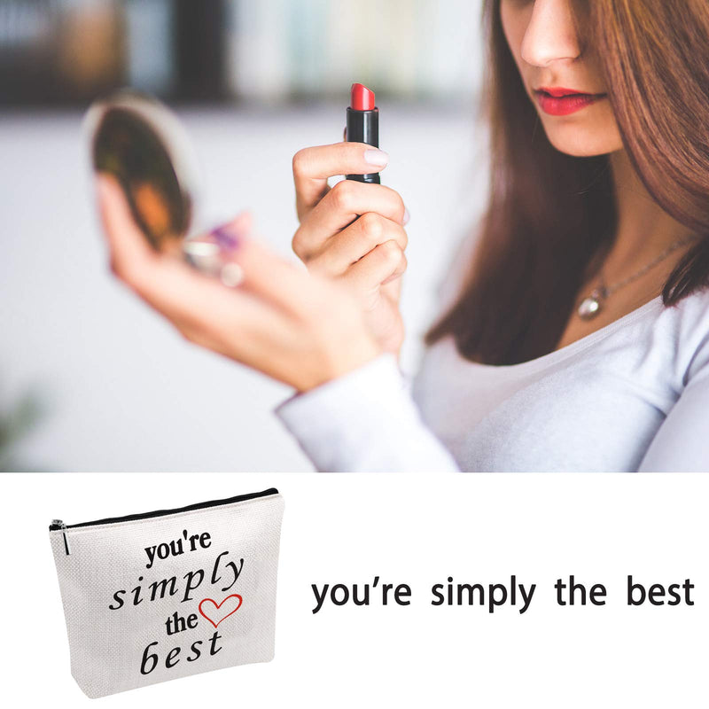 [Australia] - You're Simply The Best Cosmetic Bag Makeup Bag Anniversary Present For Women (You're Simply The Best) You're Simply The Best 