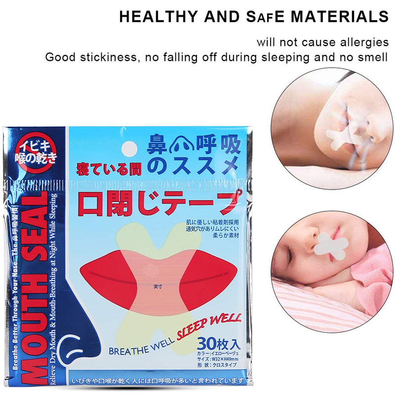 [Australia] - 240pcs Sleep Strips, Better Nose Breathing Sleep Aids Mouth Sleep Strips for Snoring Reduction Advanced Gentle Mouth Tape 