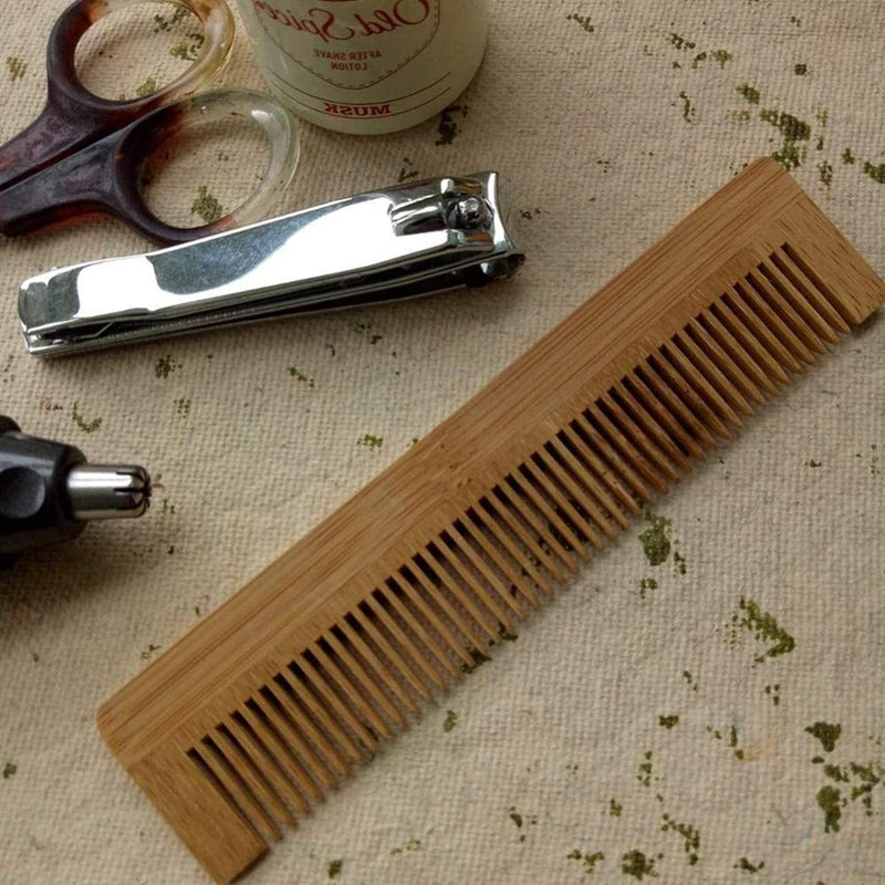 [Australia] - 4 Pcs Wooden Comb Hair Comb Massage Comb Eco Friendly Zero Waste Bamboo Handmade Wood Hair Comb 5.35 ''/ 13.6cm for Women, Men and Girls 