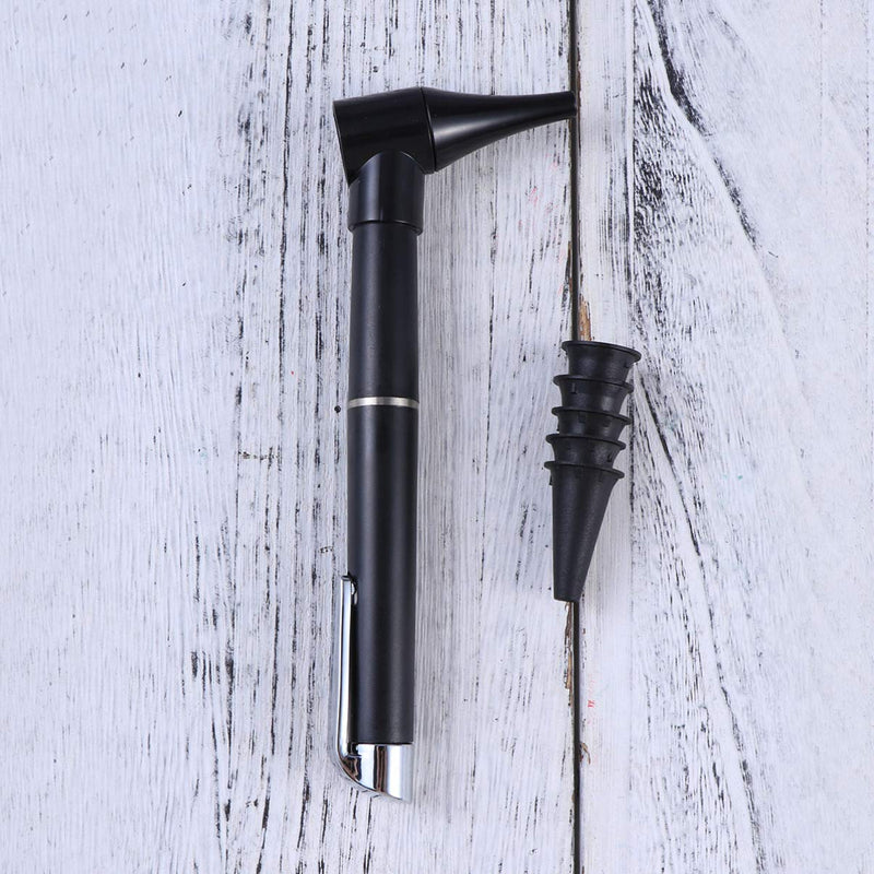 [Australia] - LED Penlight Otoscope Ophthalmoscope Diagnostic Adult Child Home Ear Care Magnifying Lens Flashlight Light Pen Pocket Size 1pc Black 