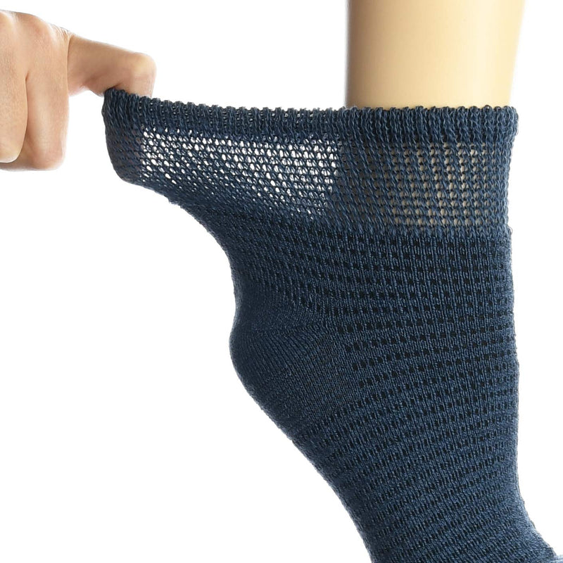 [Australia] - Doctor's Choice Diabetic Socks for Men, Seamless Ankle Socks with Non-Binding Top, Aloe Infused, Provides Extra Comfort for Gout, Quarter Socks, 2 Pairs, White, X-Large, Size 13-15 White - Quarter Socks - 2 Pairs X-Large (Pack of 2) 