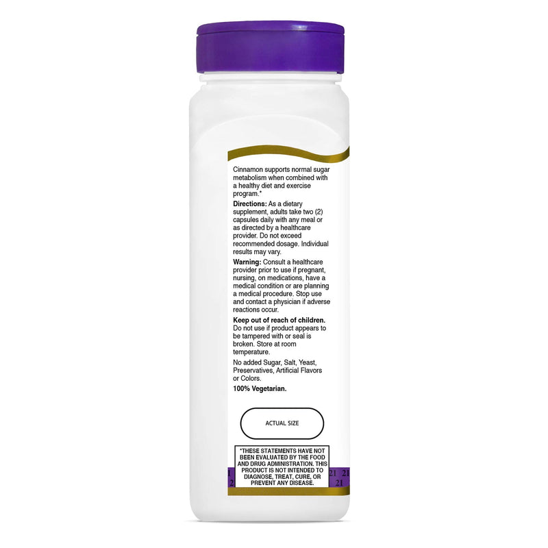 [Australia] - 21st Century Cinnamon, 1000mg, 120 Vegicaps 1 