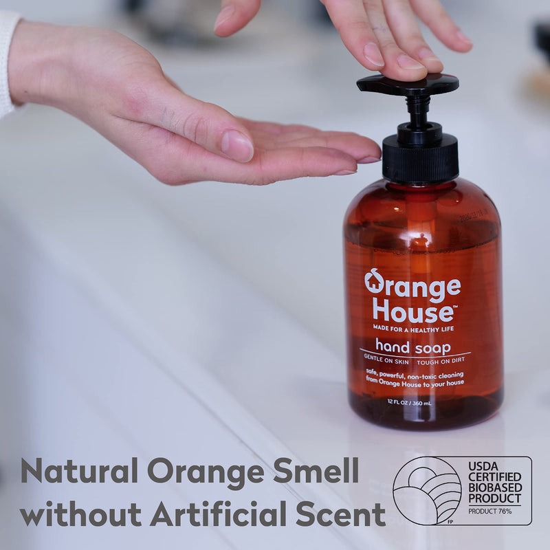 [Australia] - Orange House Liquid Hand Soap, Natural Eco-Friendly USDA, 12 Fl Oz 