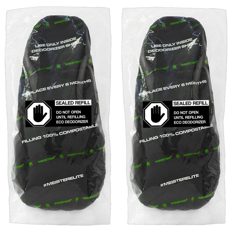 [Australia] - Meister 2 Refills (1 Year Supply) Shoe & Glove Eco Deodorizer - Powerful, Absorbs Stink, Leaves Fresh Scent Shoes & Large Gloves Fresh Linen 