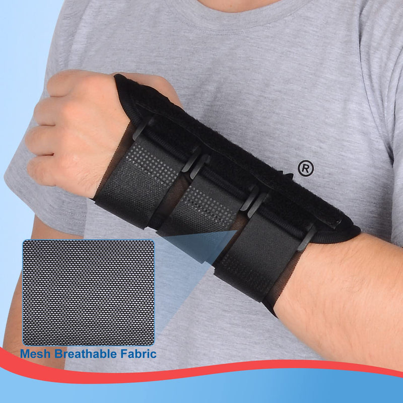 [Australia] - supregear Wrist Brace Support, Adjustable Wrist Support Carpal Tunnel Brace with 3 Detachable Splints, Night Sleep Support for Women Men Arthritis Wrist Pain Relief (M, Left) M 