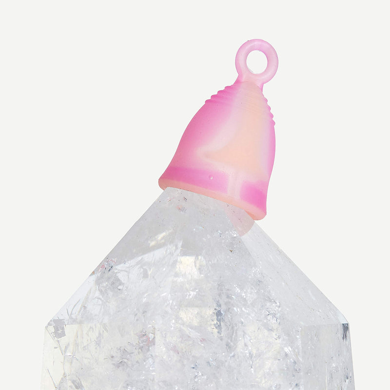 [Australia] - Peachlife Boric Acid Suppositories and Small Soft Menstrual Cup with Ring Pull 