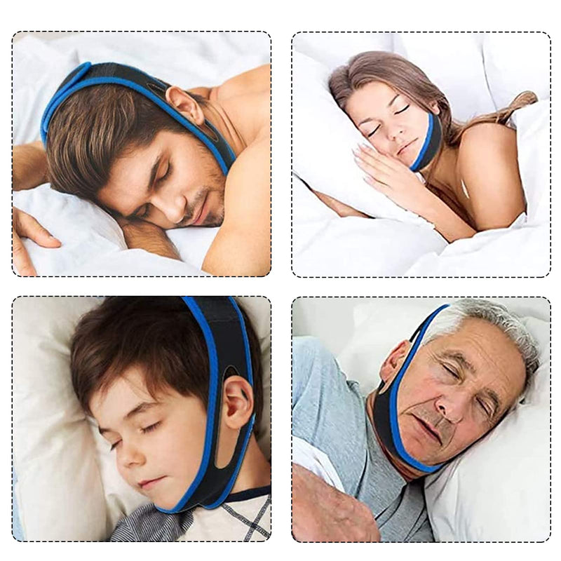[Australia] - Anti Snoring Devices, 2PCS Anti Snore Chin Strap Comfortable Snoring Aids for Men Women Natural Solution Snore Stopper Most Effective Anti Devices Sleep Aid Reducing Aids for Snoner Man Women 