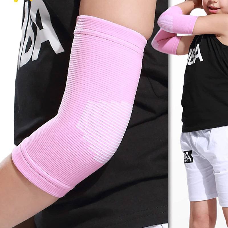 [Australia] - Xingbo Kids Arm Guard,Compression Elbow Pads,Children Elbow Sleeves,Elbow Protection for Cycling Sports Basketball Volleyball(1 PAIR) (Blue) Blue 