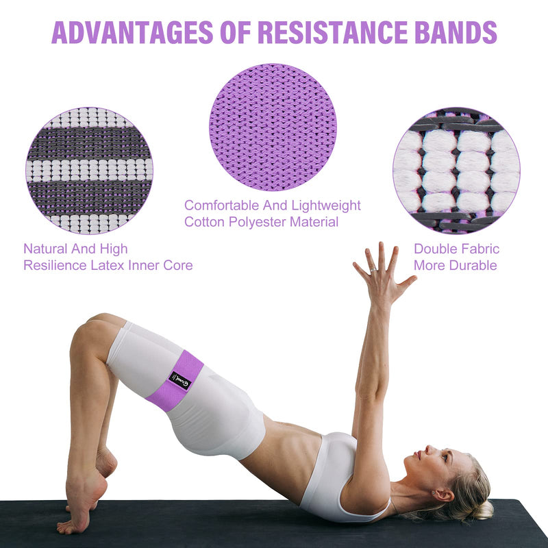[Australia] - Hivool Resistance Bands, Non-Slip Anti-Rolling Bands with Different Resistance Strengths, Suitable for Strength Training, Muscle Building, Weight Loss, Stretching, and Use at Home or Gym 