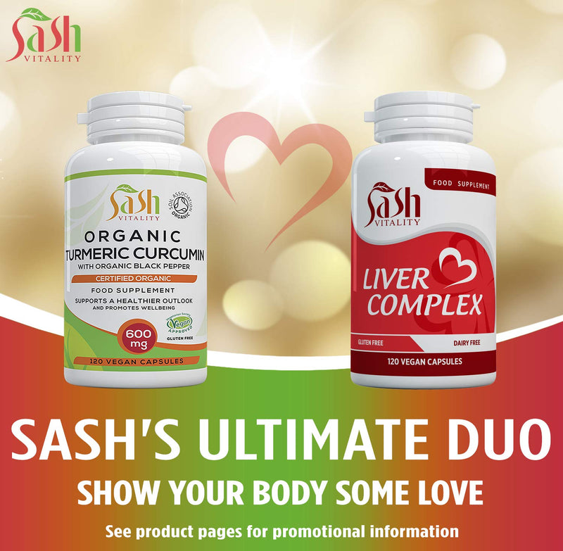 [Australia] - Liver Support Capsules High Strength | 13 Essential Natural Ingredients for Healthy Liver Function - Premium Liver Supplement | 120 Vegan Liver Pro Care Tablets – 8 Weeks Usage | UK Made Sash Vitality 