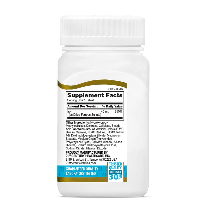 [Australia] - 21st Century Slow Release Iron Tablets, 60 Count 60 Count (Pack of 1) 