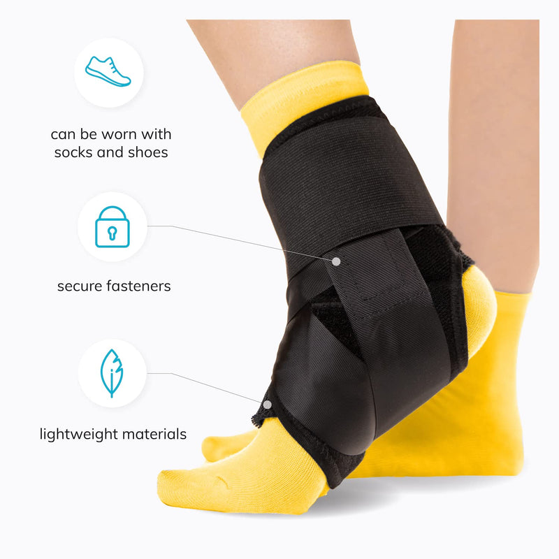 [Australia] - BraceAbility ASO Ankle Brace - Lace-Up, Figure-8 Stabilizer Support for Twisted, Rolled, Sprained Pain Relief - Walking, Running, Basketball Injury Recovery Treatment Wrap for Men, Women, Kids (M) Medium 