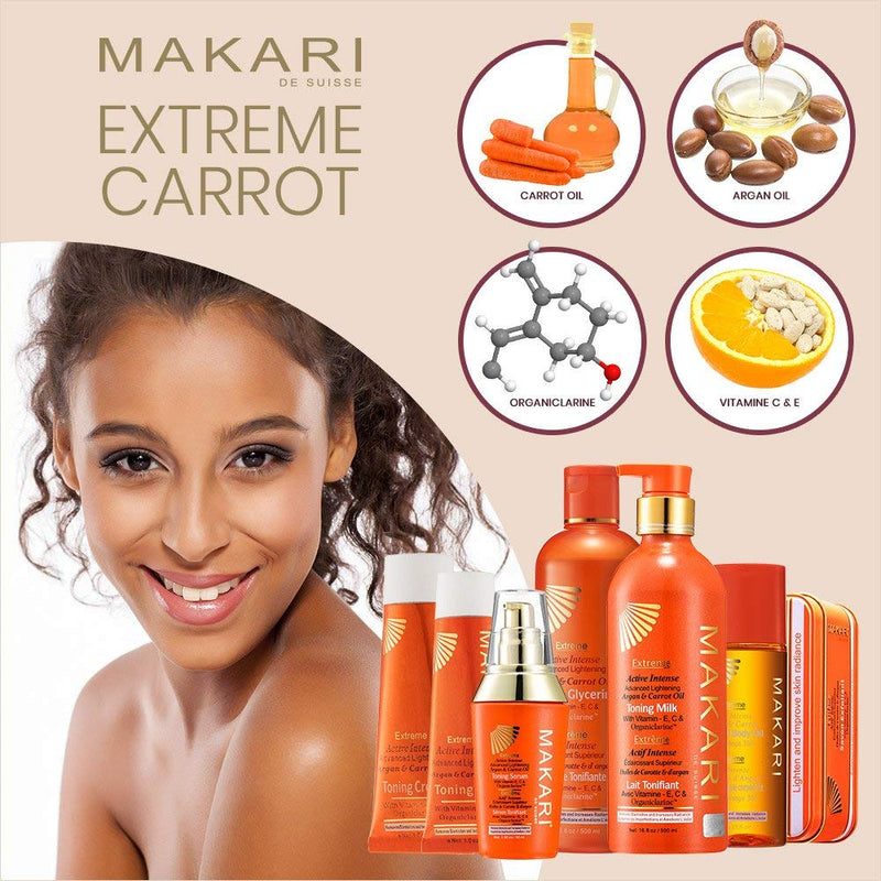 [Australia] - Makari Extreme Botanical Body Oil 4.23 fl. Oz. ‚Äì Moisturizing, Toning & Anti-Aging Body Treatment With Omega 3 & 6, Argan, Carrot & Soybean Oils ‚Äì Hydrating Formula for Wrinkles, Dryness 