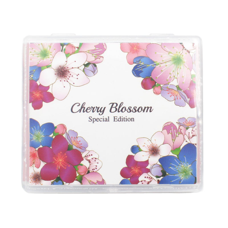 [Australia] - [varuza] Biodegradation Natural Hemp Face Oil Blotting Paper with Mirror Case and Refills 100 Count (with Mirror Case) CHERRY BLOSSOM 