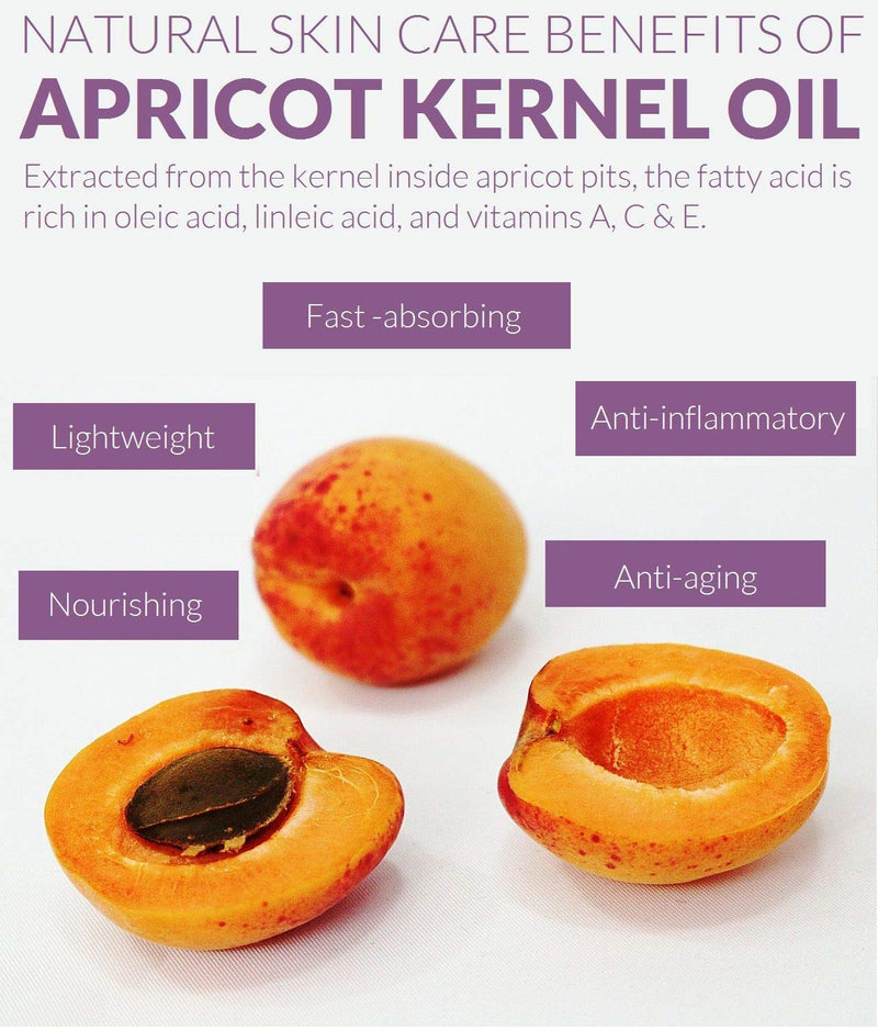 [Australia] - O√Øl√©na Organic Apricot Kernel Oil 100% Pure, Natural, Vegan, No GMO - Aromatherapy Massage Oil Hair Skin Body Certified BIO Moisturizer for face, body and hair 250 ml 8.8 fl oz 