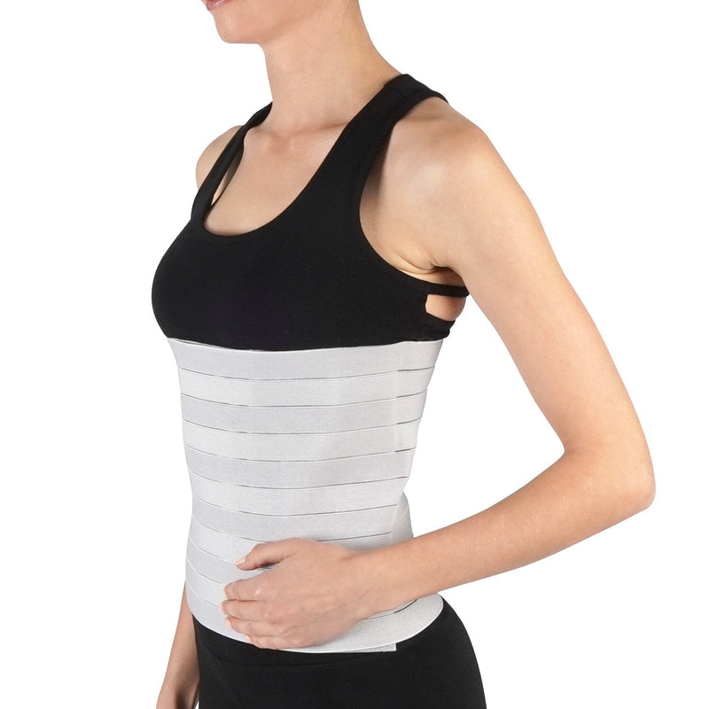 [Australia] - Soles Compression Abdominal Binder, Post-Surgical and Postpartum Belly Wrap, Adjustable Belly Wrap Supports Muscle & Skeletal Stability, Unisex, One Size Fits Most 