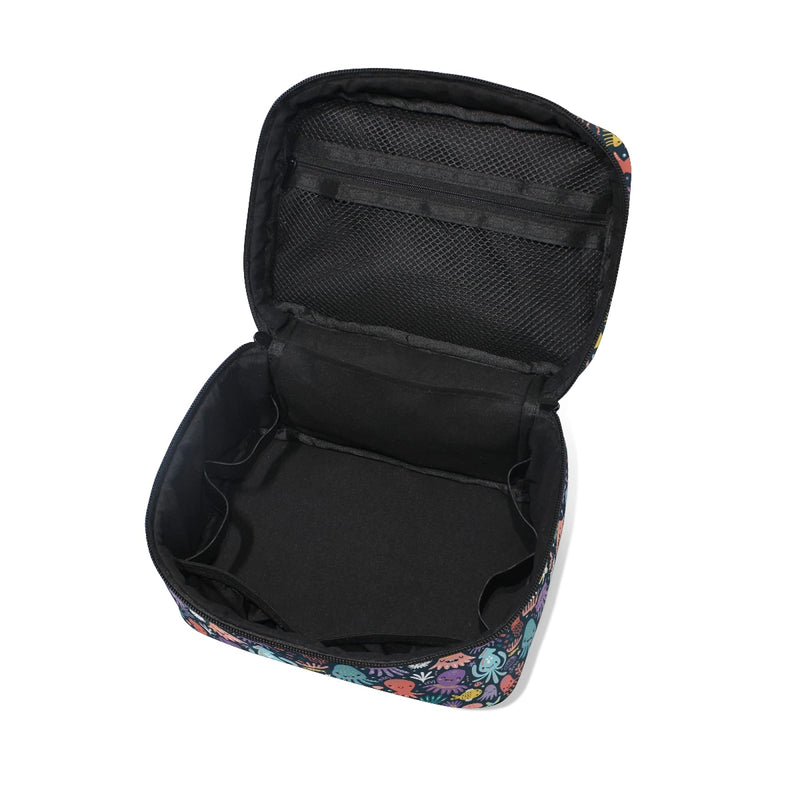 [Australia] - Makeup Bag, Funny Octopus Print Cosmetic Toiletry Storage Organiser Case Large Travel Handle Personalised Pouch with Compartments for Teenage Girls Women Lady Colour 011 