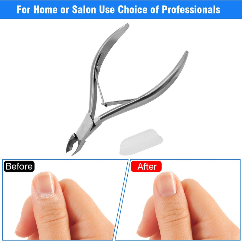 [Australia] - Cuticle Trimmer Cuticle Nippers,Professional Stainless Steel Cuticle Cutter Cuticle Remover,Pedicure Manicure Tools for Fingernails and Toenails Silver 