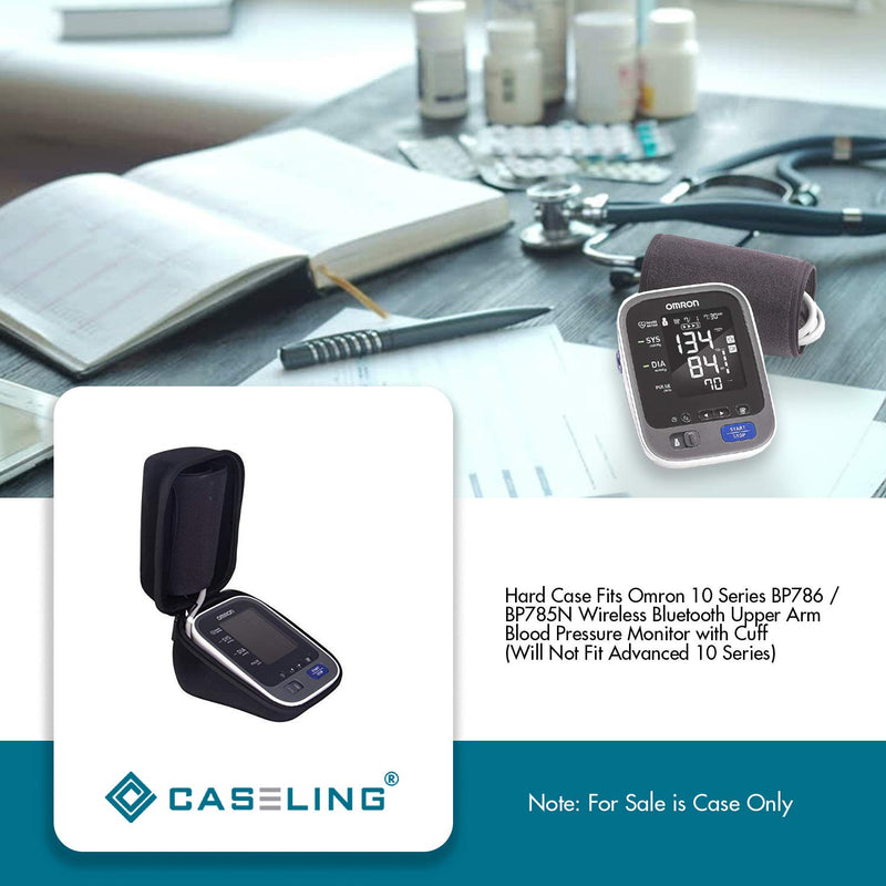 [Australia] - Hard Case Fits Omron 10 Series BP786, BP786N, BP785N, Wireless Upper Arm Blood Pressure Monitor with Cuff (Will Not Fit Advanced 10 Series) 
