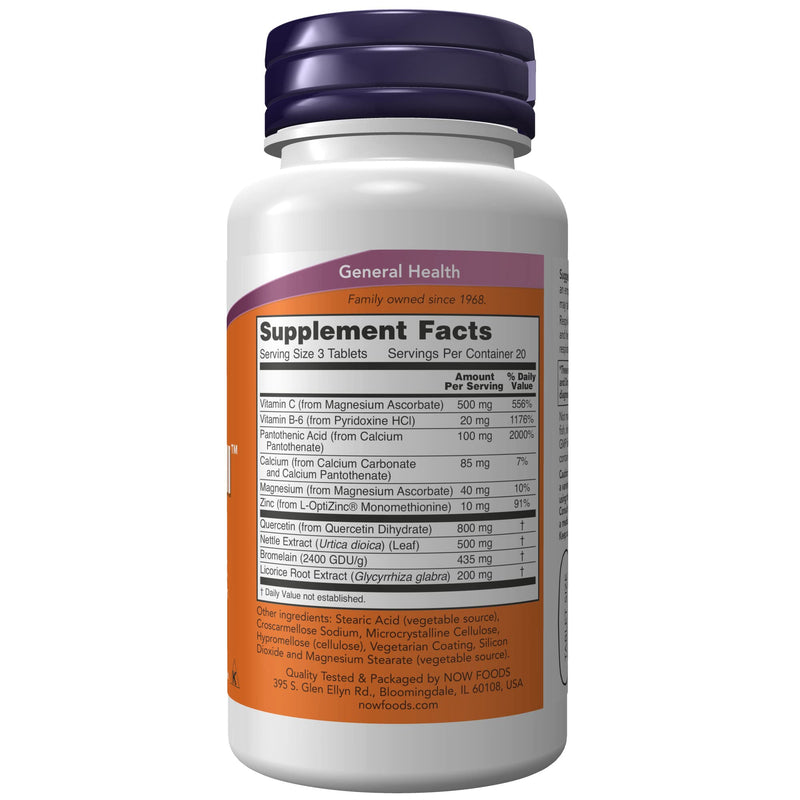 [Australia] - NOW Supplements, Respir-All™ with Quercetin, Vitamin C, Nettle Extract and Bromelain, Respiratory Support*, 60 Tablets 